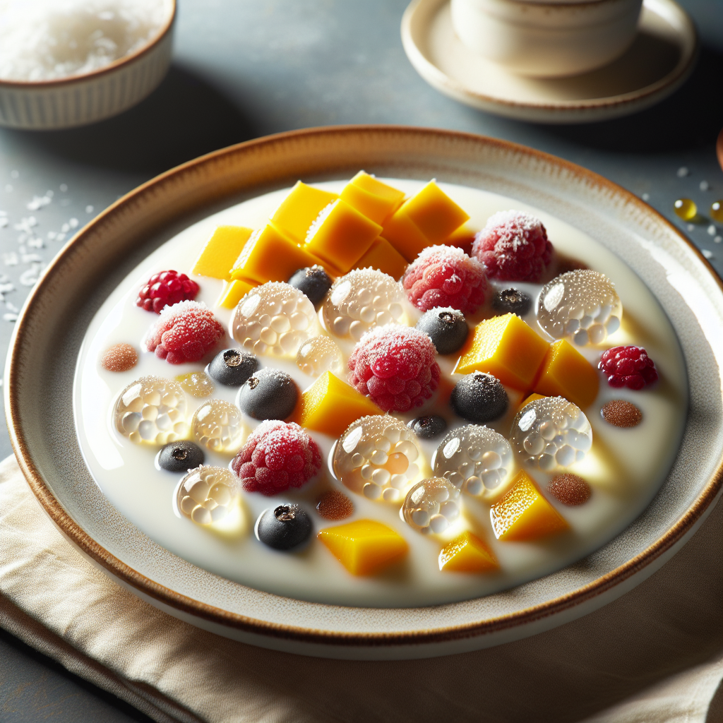 Image de Boules de tapioca au lait