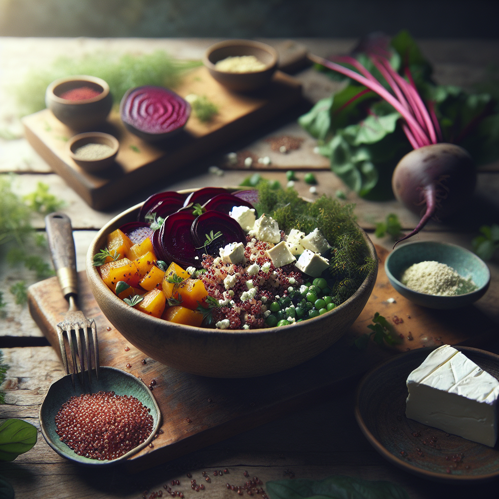 Image de Bowl de quinoa, betteraves et feta