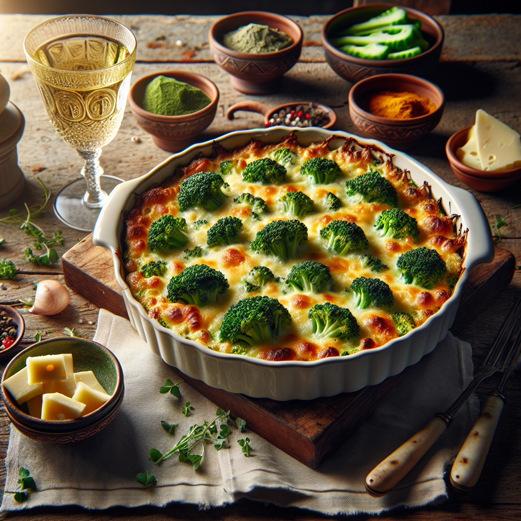 Image de Broccoli bio gratinés au fromage