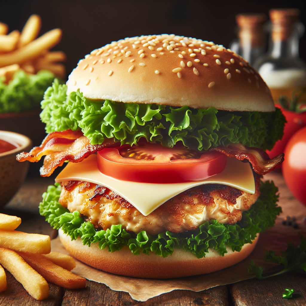 Image de Burger de poulet au Boursin Ail & Fines Herbes