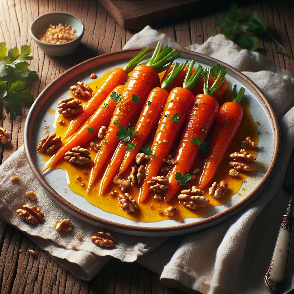 Image de Carottes râpées à l'orange et aux noix