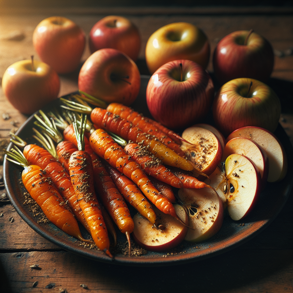 Image de Carottes râpées aux pommes et au cumin