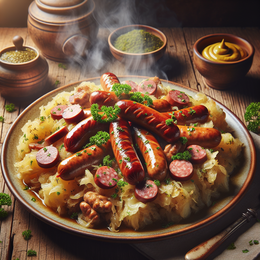 Image de Choucroute avec saucisses