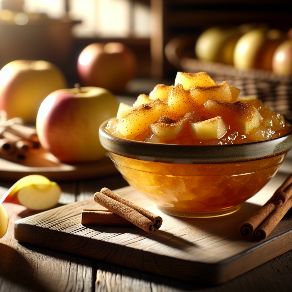 Image de Compote de pommes golden à la cannelle