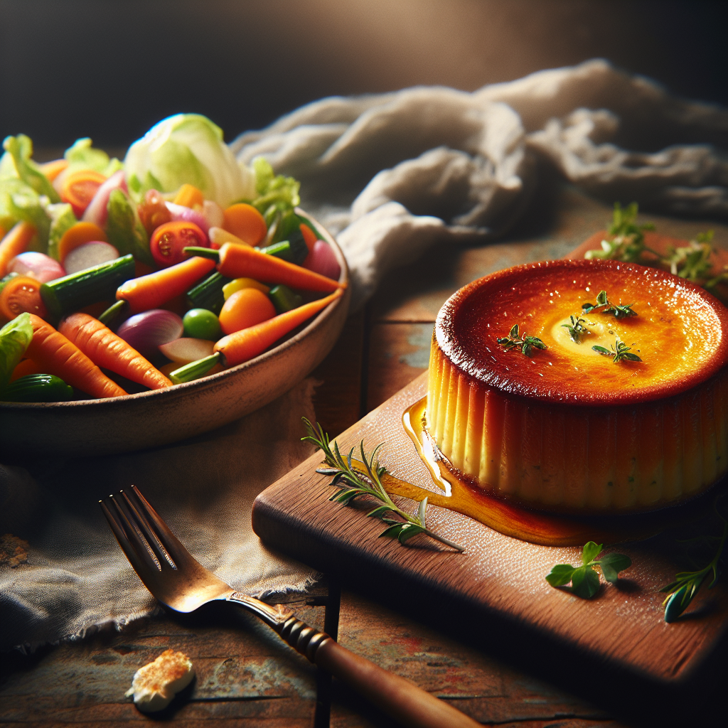 Image de Flan de carottes râpées au fromage