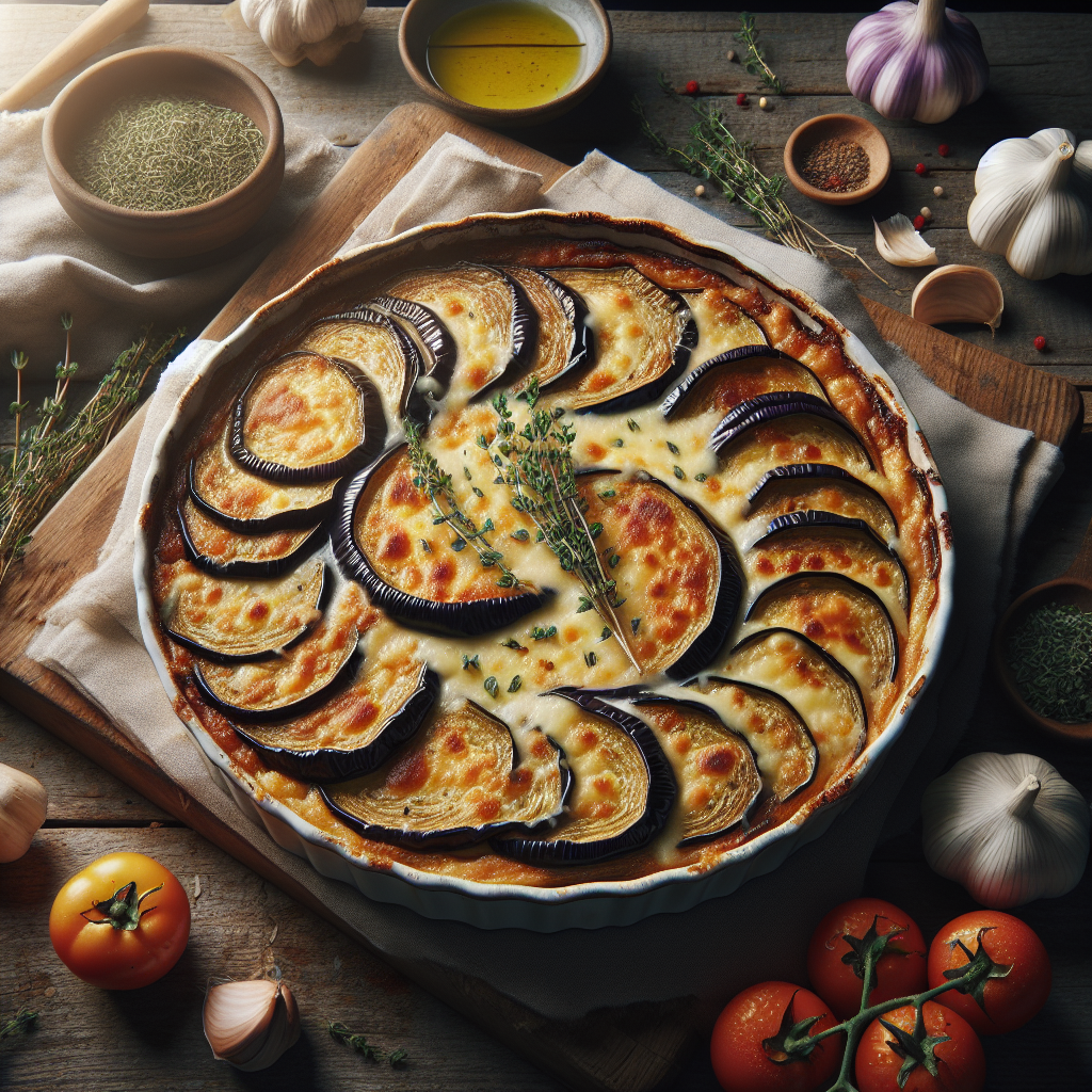 Image de Gratin d'aubergines à la provençale