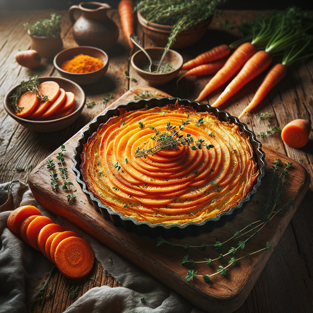 Image de Gratin de carottes bio aux herbes