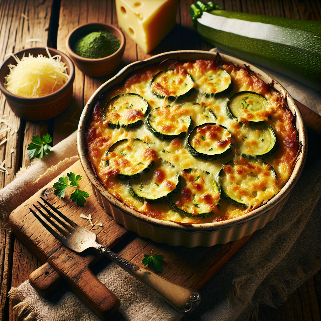 Image de Gratin de courgettes au fromage