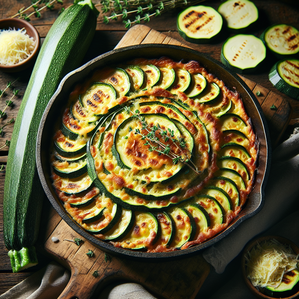 Image de Gratin de courgettes en rondelles