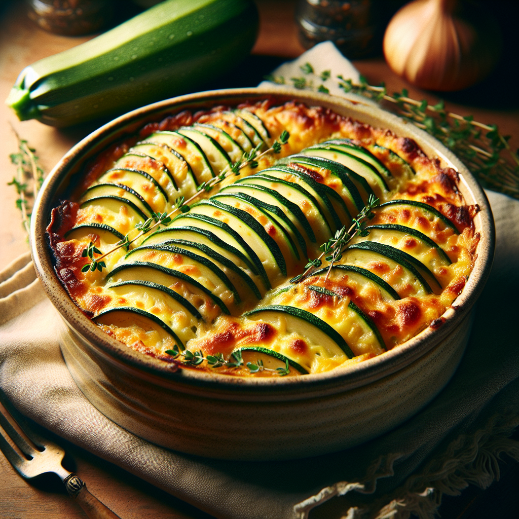 Image de Gratin de courgettes et fromage