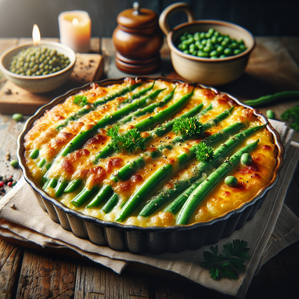 Image de Gratin de haricots verts au fromage