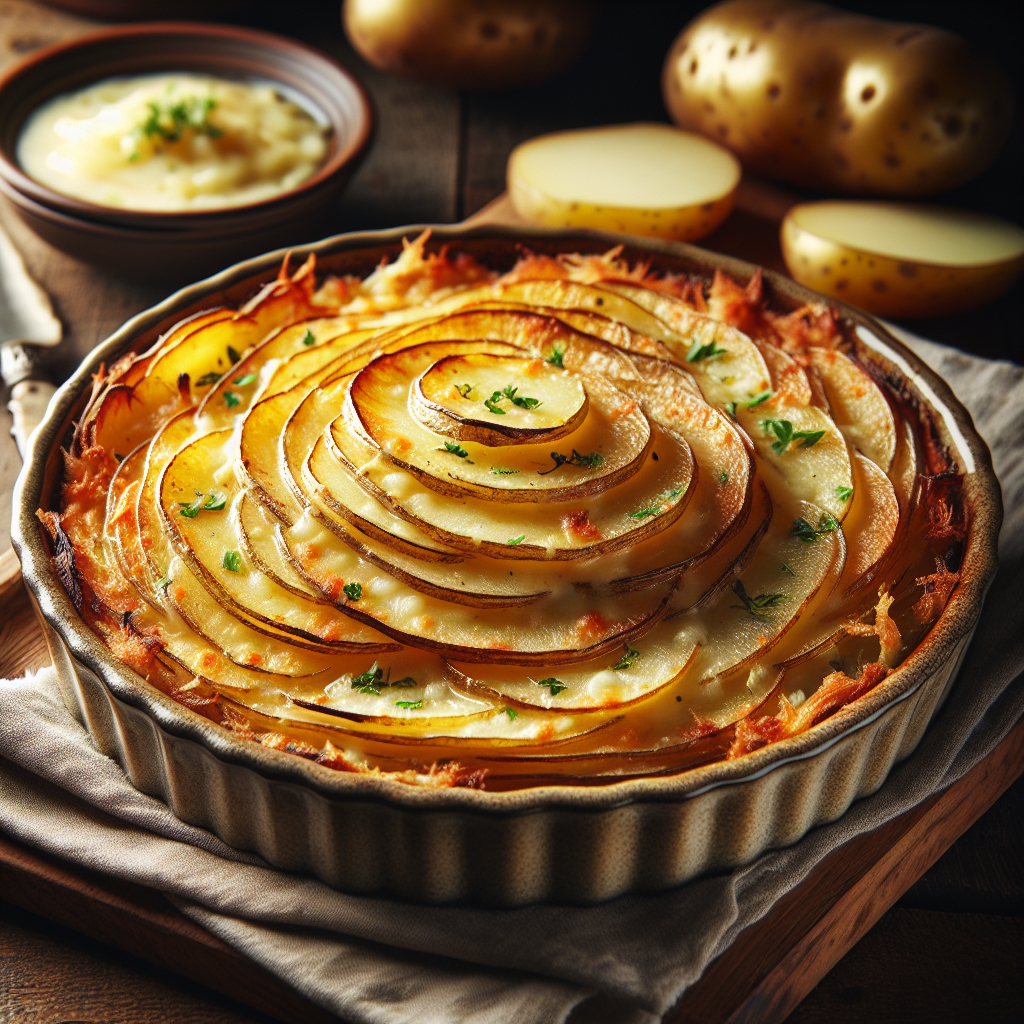 Image de Gratin de pommes de terre au reblochon