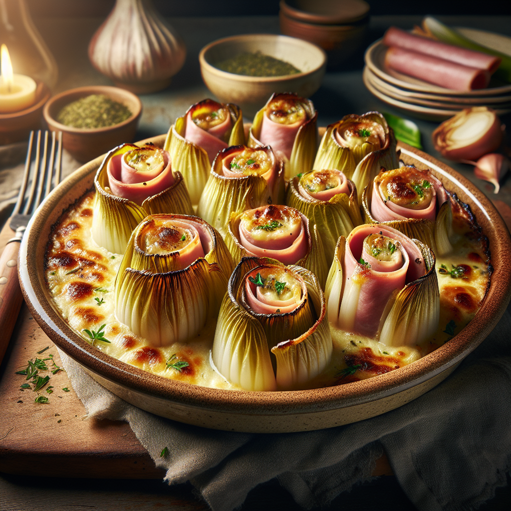 Image de Gratin d'endives jambon-fromage