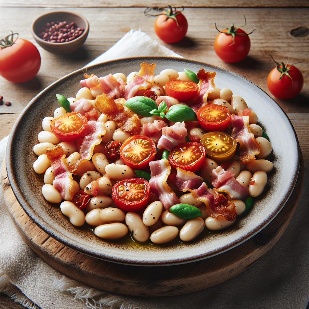 Image de Mogettes de Vendée aux lardons et tomates