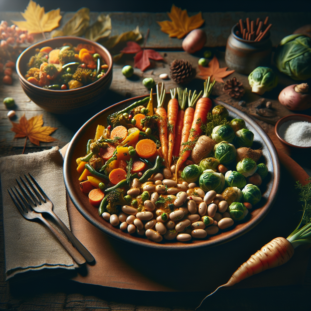 Image de mogettes de vendée bio au curry et légumes d'hiver