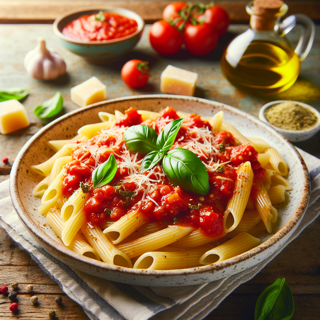 Image de Pâtes à la sauce tomate maison