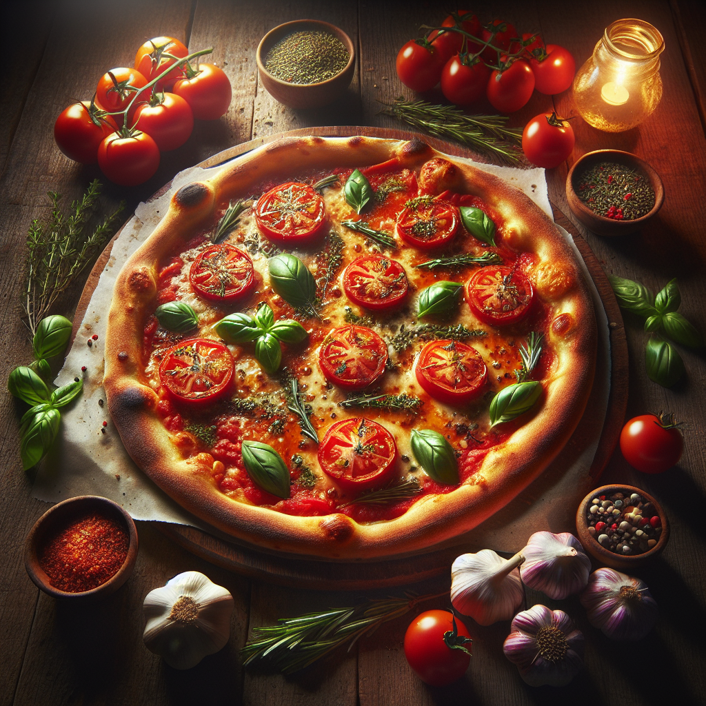 Image de Pizza à la chair de tomates de Provence