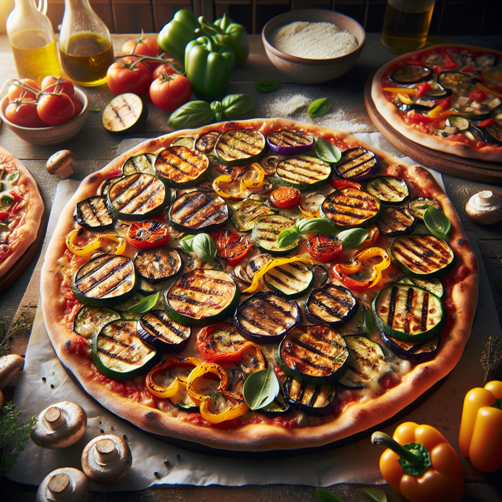 Image de Pizzas aux légumes grillés revisitées