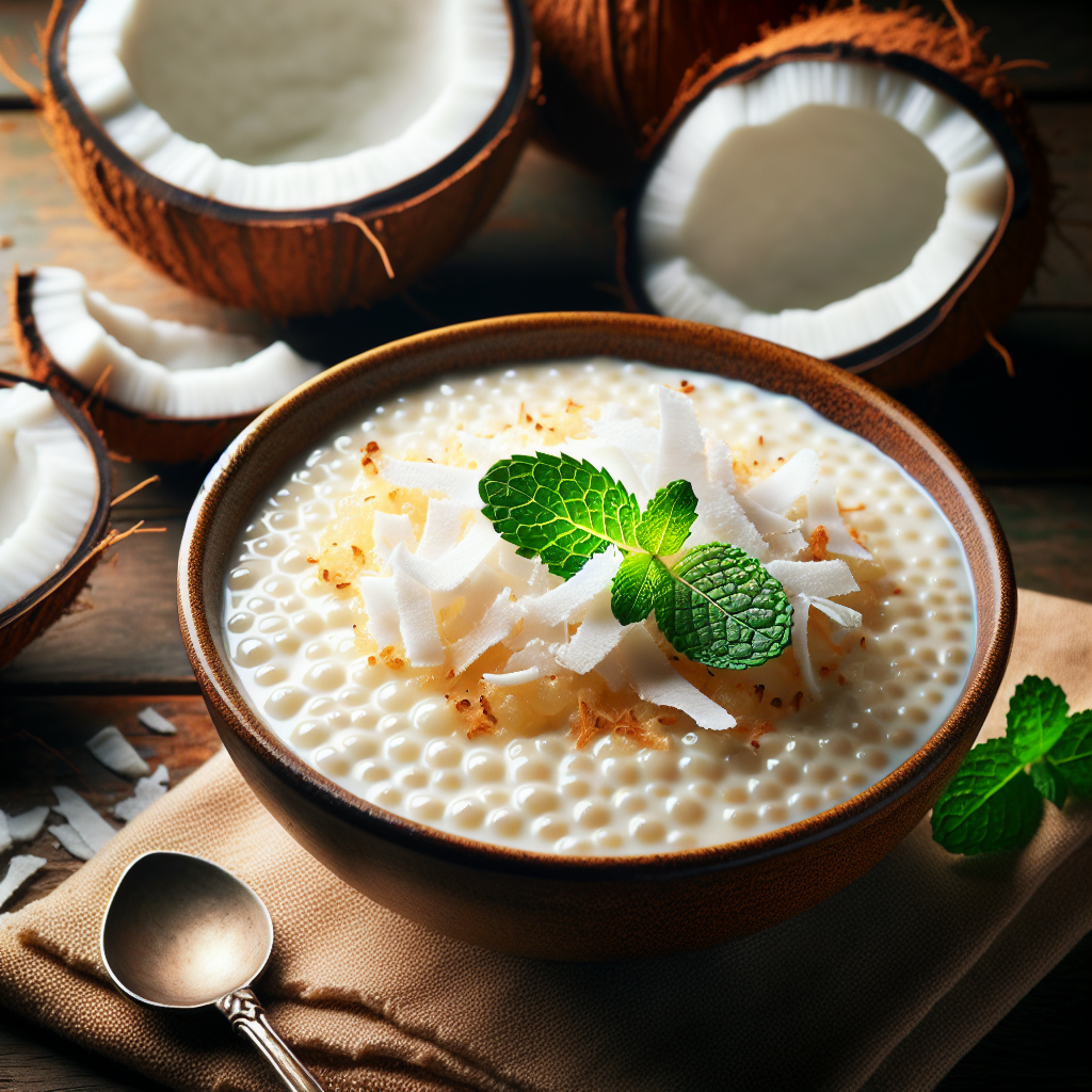 Image de Pudding de tapioca à la noix de coco