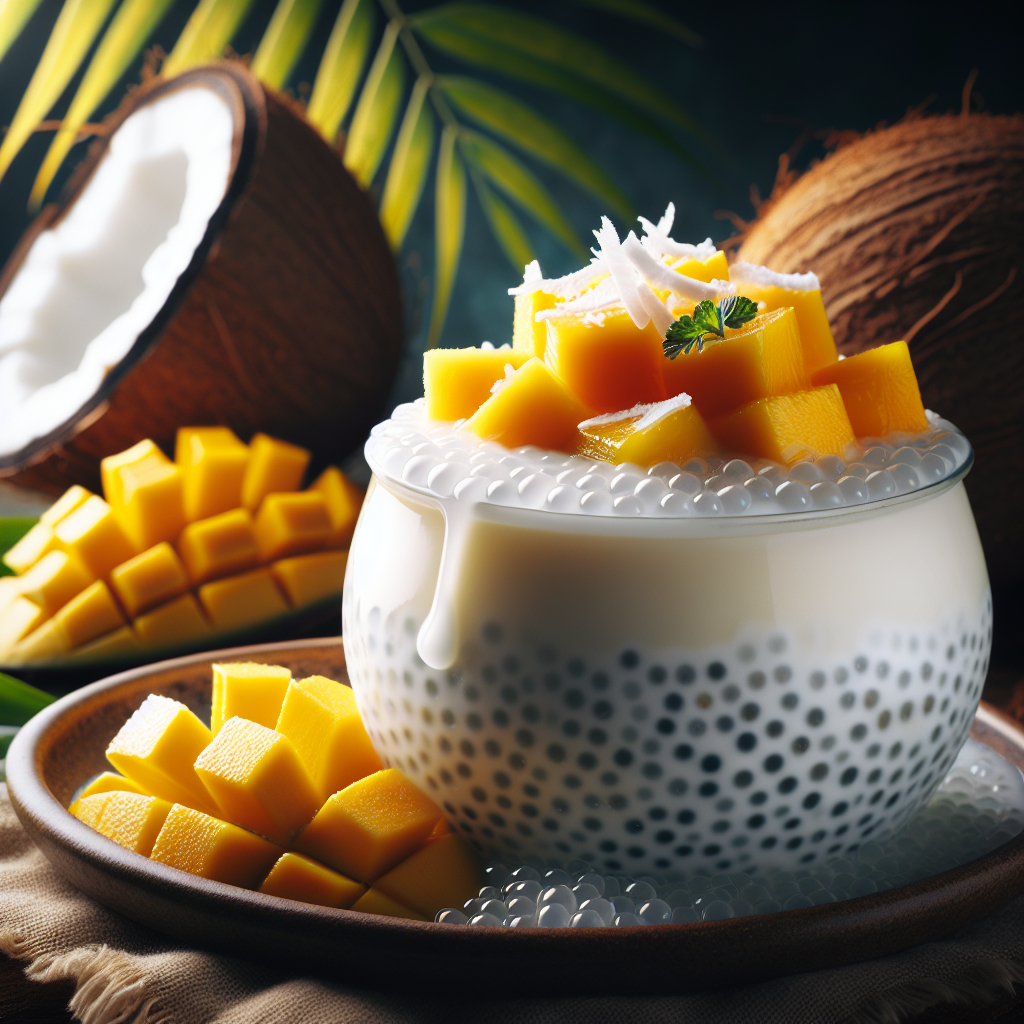 Image de Pudding de tapioca au lait de coco