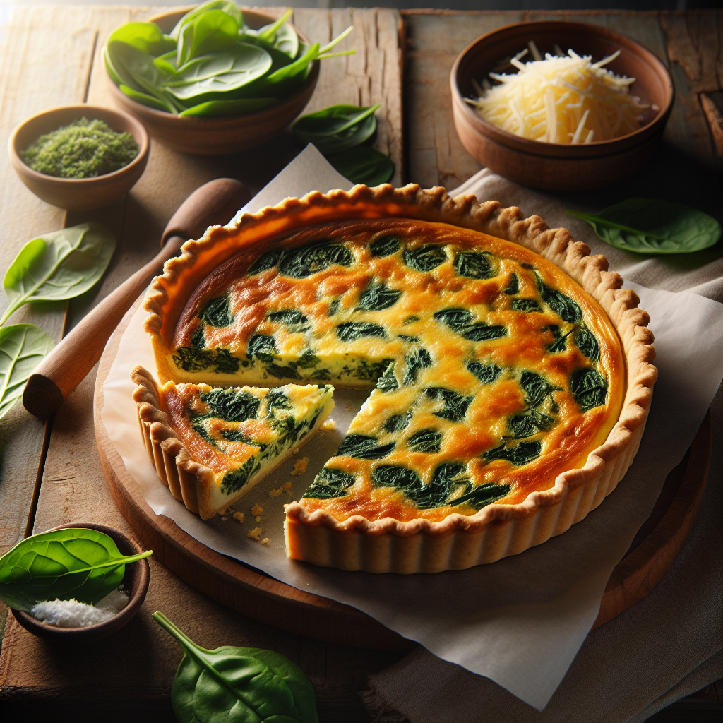 Image de Quiche aux épinards et au fromage