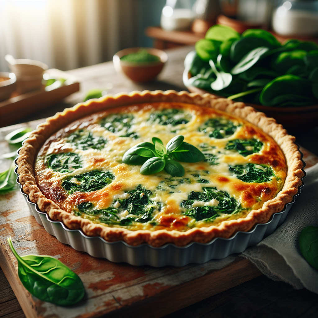 Image de Quiche aux épinards et fromage