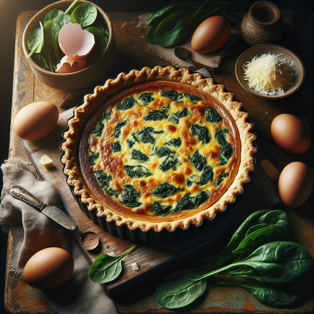 Image de quiche aux épinards