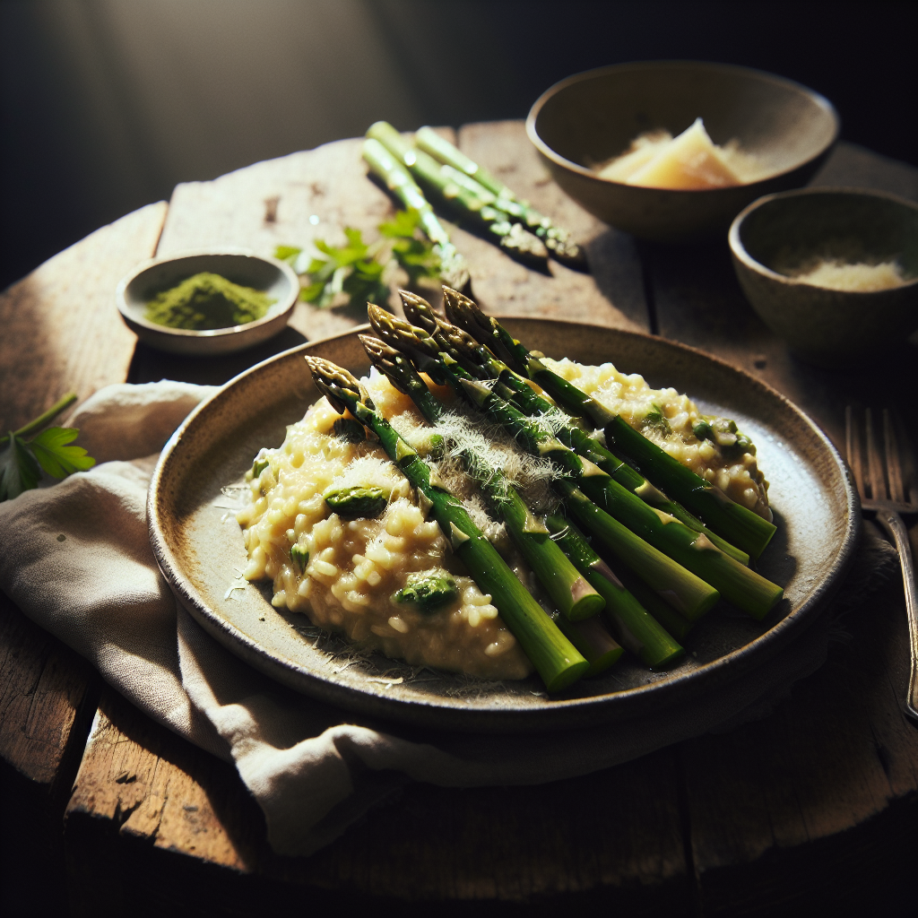 Image de Risotto aux asperges et au parmesan