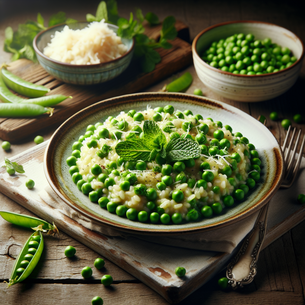 Image de Risotto aux petits pois bio