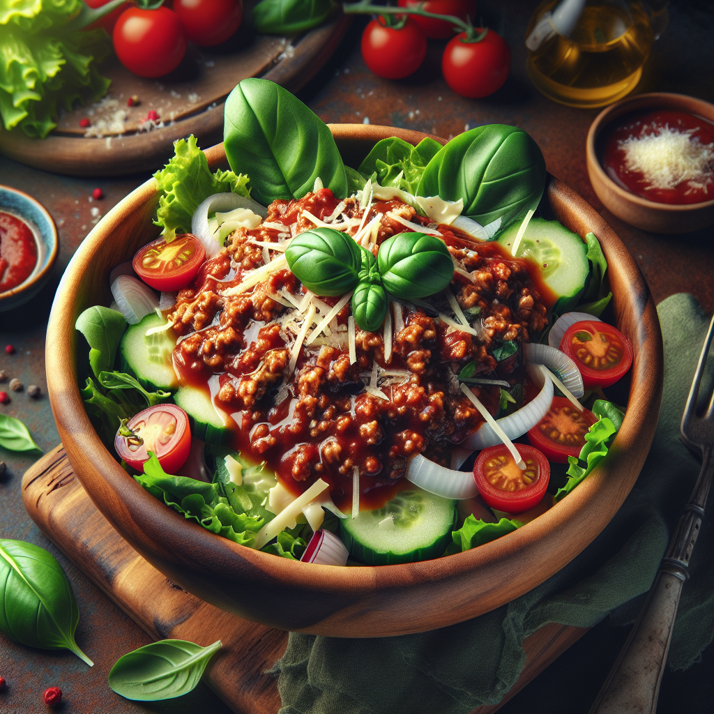 Image de Salade à la bolognaise