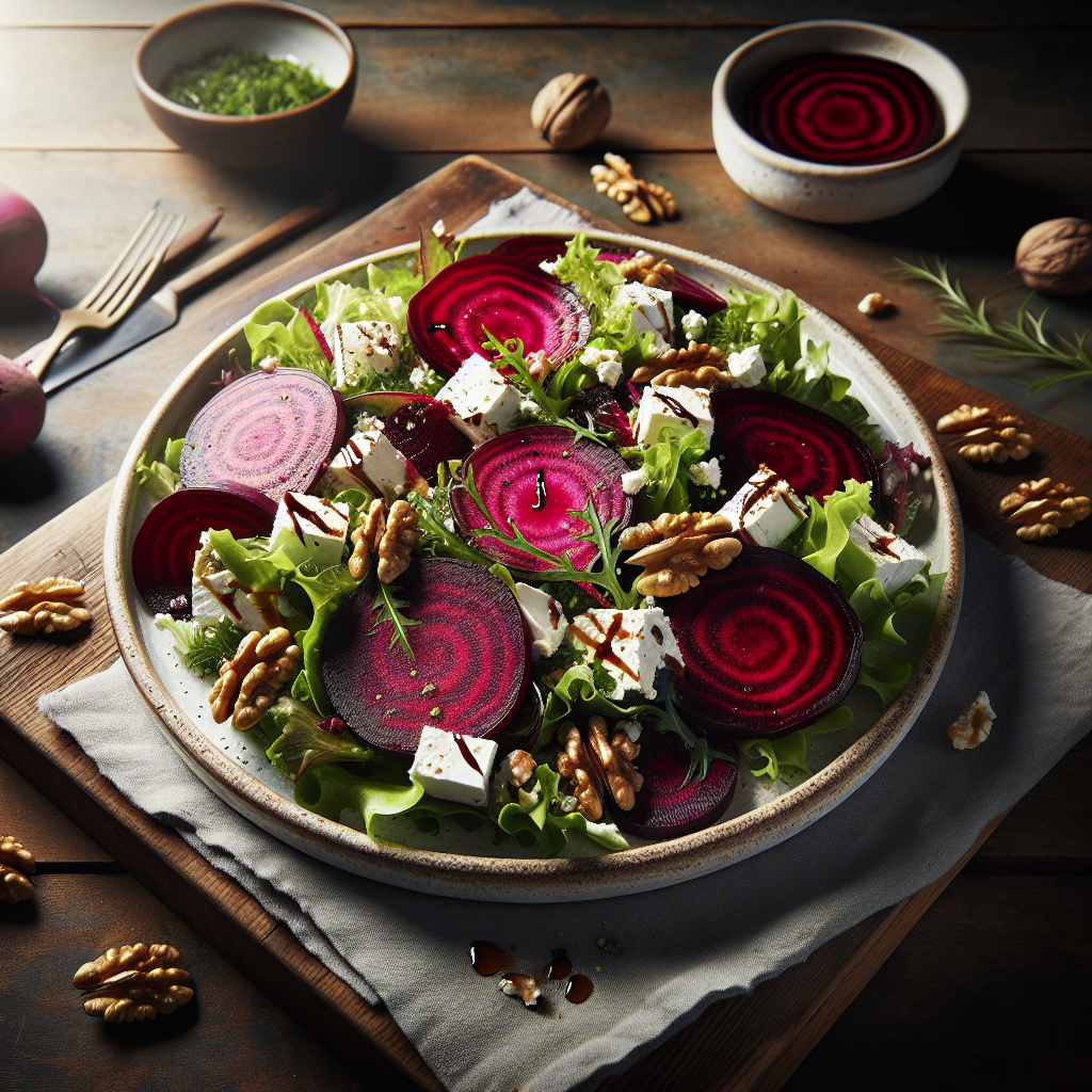 Image de Salade de betteraves rouges et chèvre