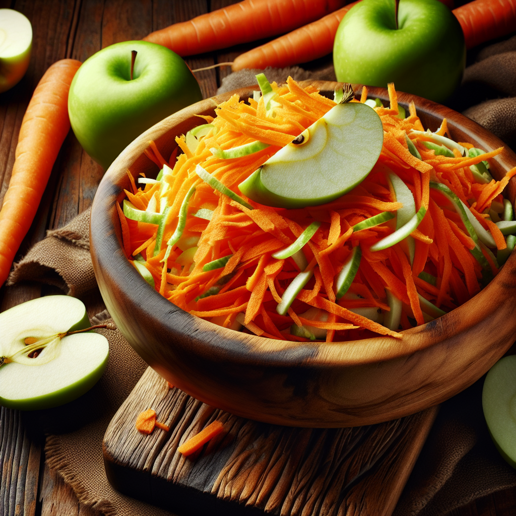 Image de Salade de carottes râpées et pommes Granny