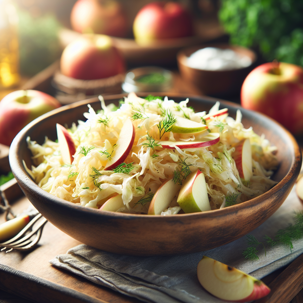 Image de Salade de choucroute et pommes