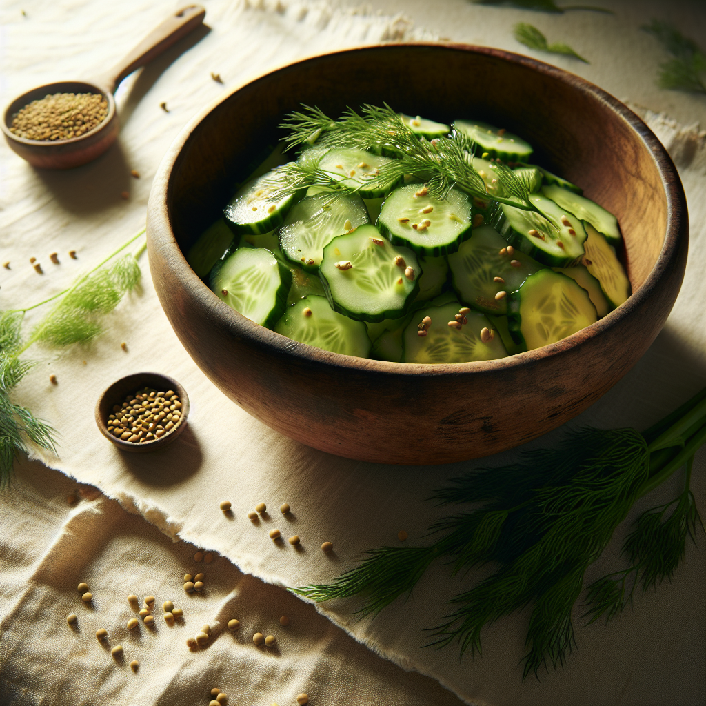 Image de Salade de Concombre à la Moutarde