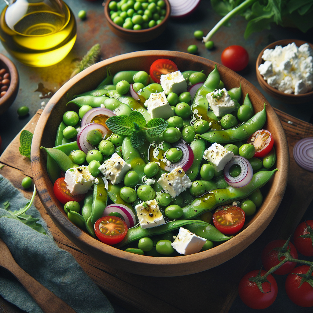 Image de Salade de fèves et feta