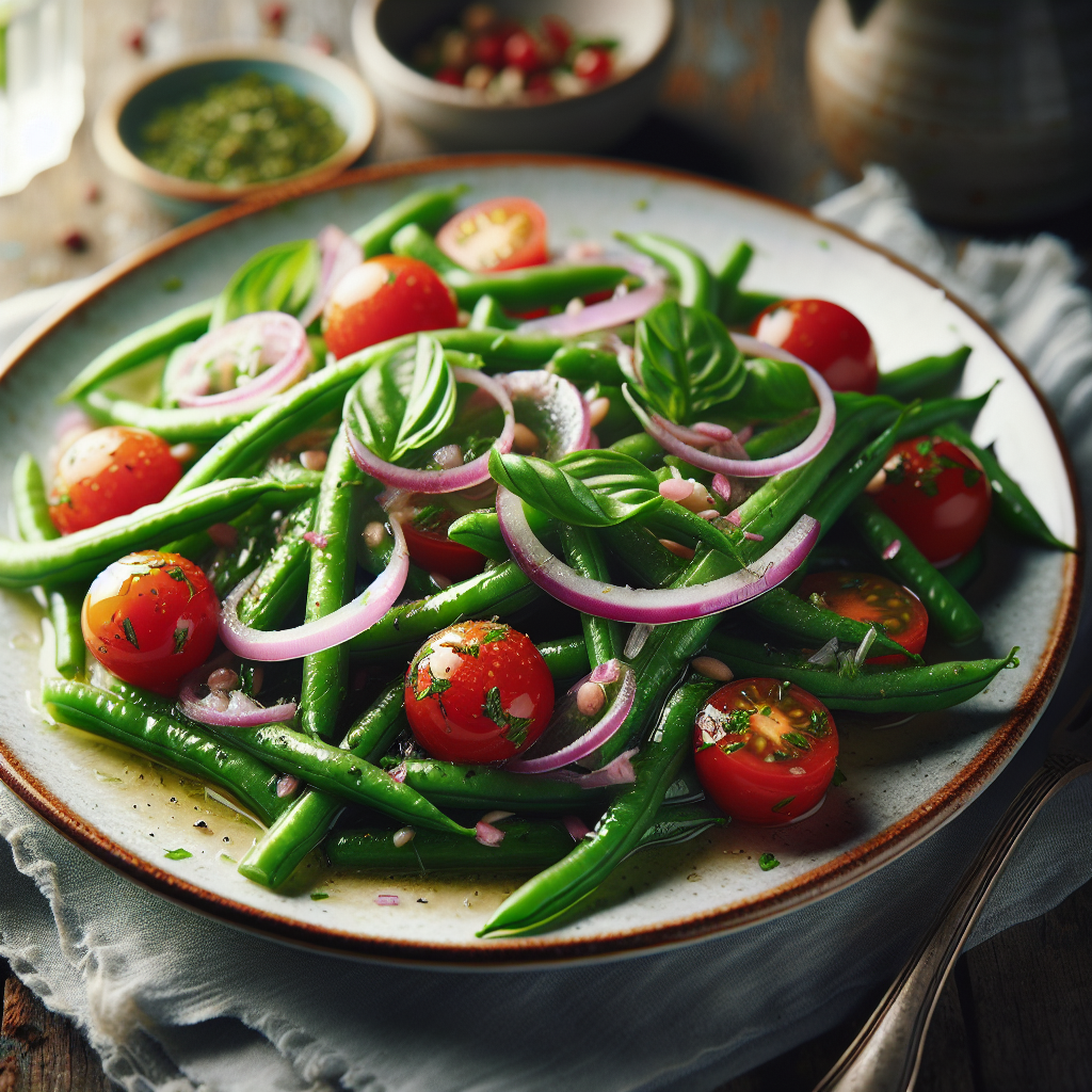 Image de Salade de haricots verts à la française