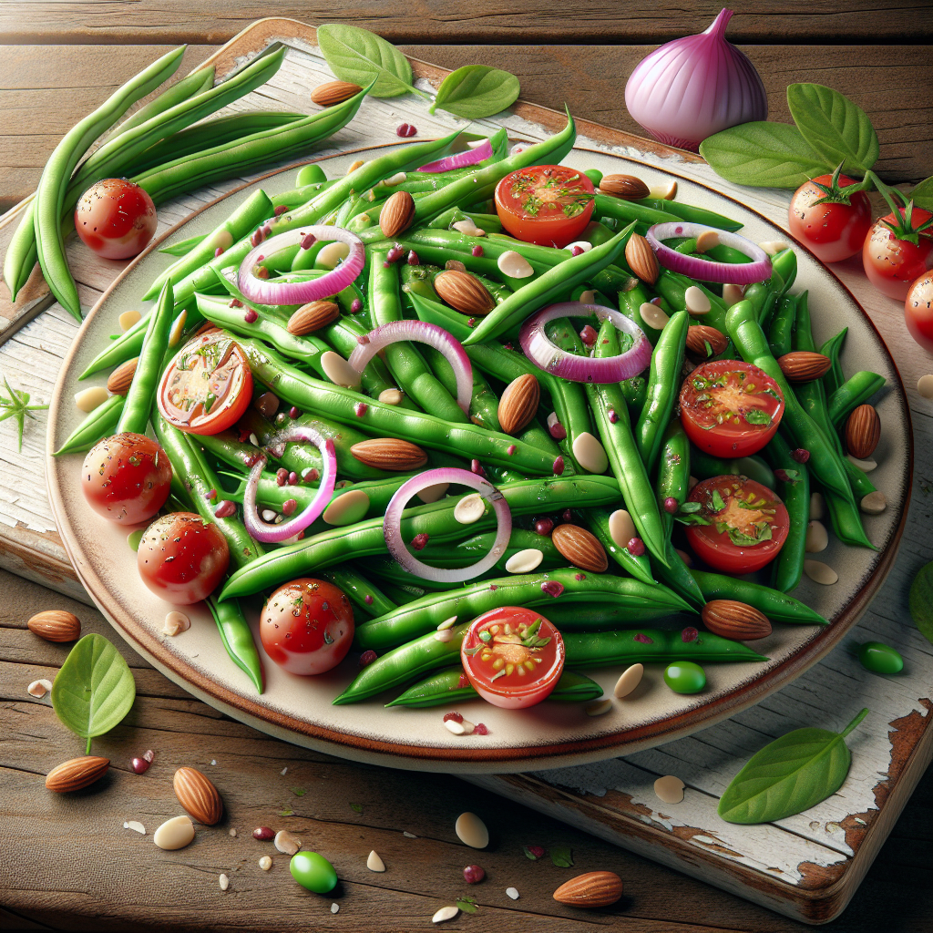 Image de Salade de haricots verts croquants