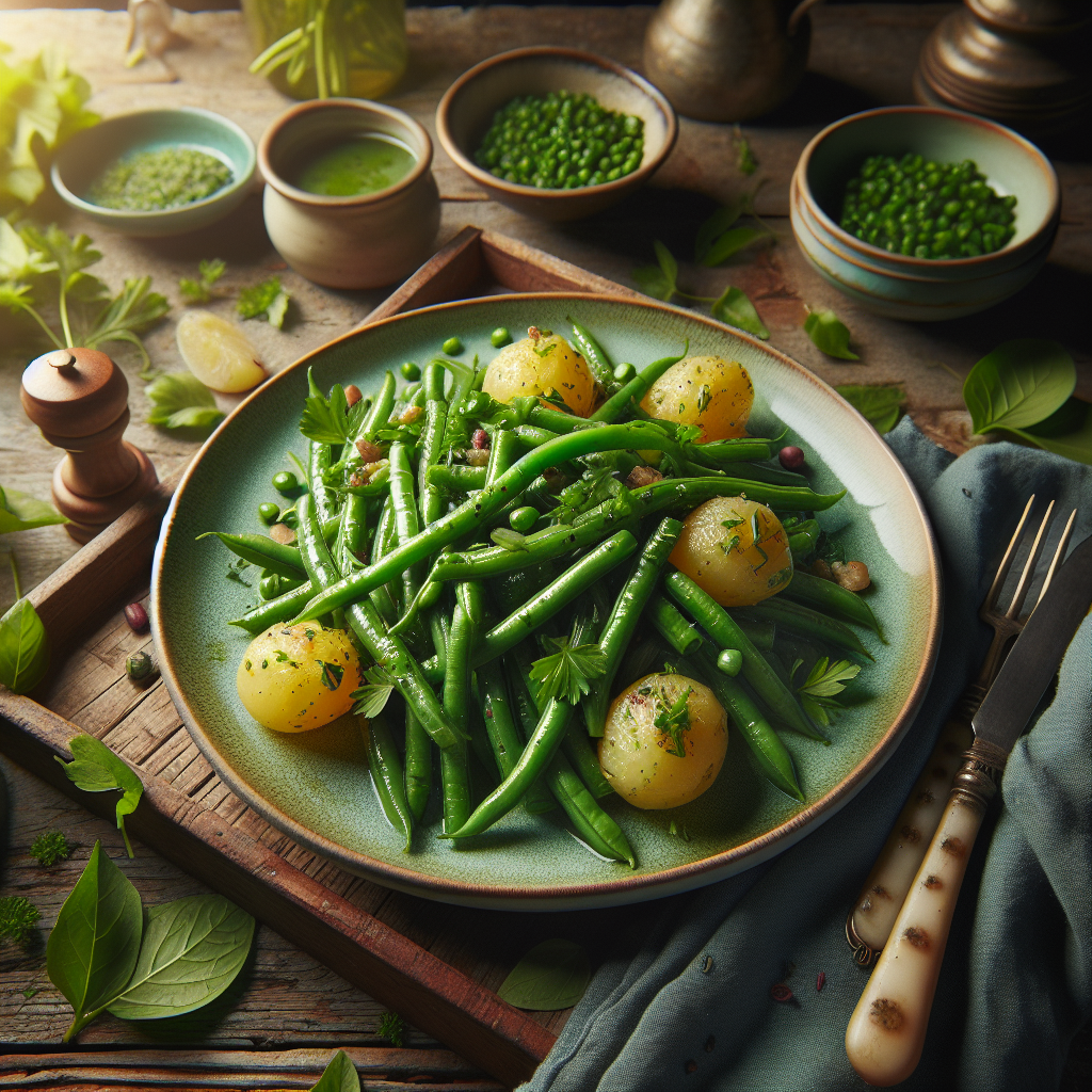 Image de Salade de haricots verts extra-fins et pommes de terre