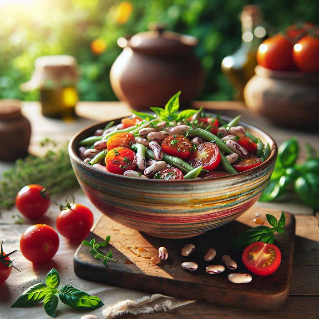 Image de Salade de mogettes de Vendée BIO et tomates