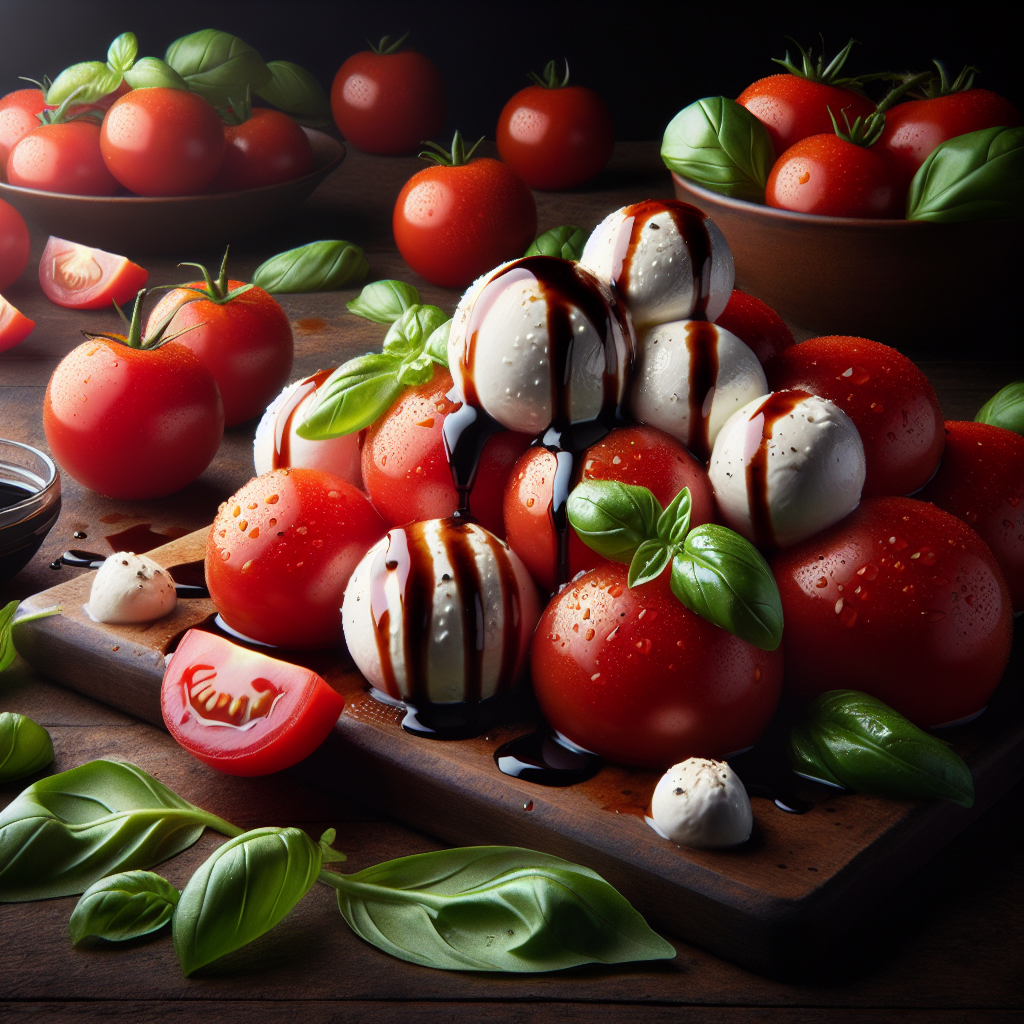 Image de Salade de tomates et mozzarella