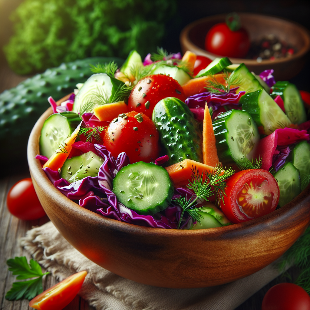 Image de Salade fraîche aux légumes lacto-fermentés