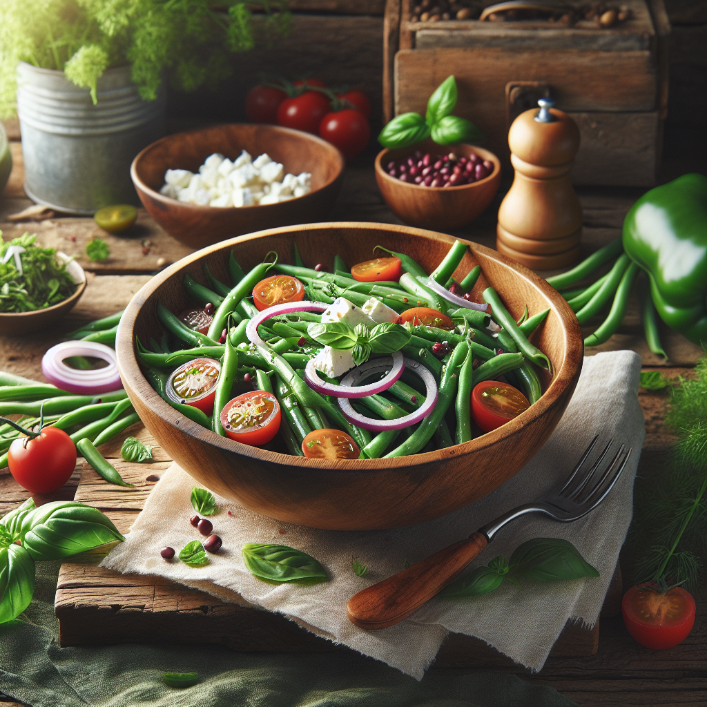 Image de Salade fraîche de haricots verts