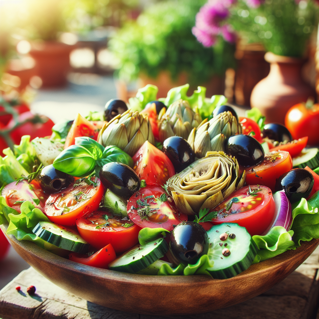 Image de Salade méditerranéenne aux cœurs d'artichauts