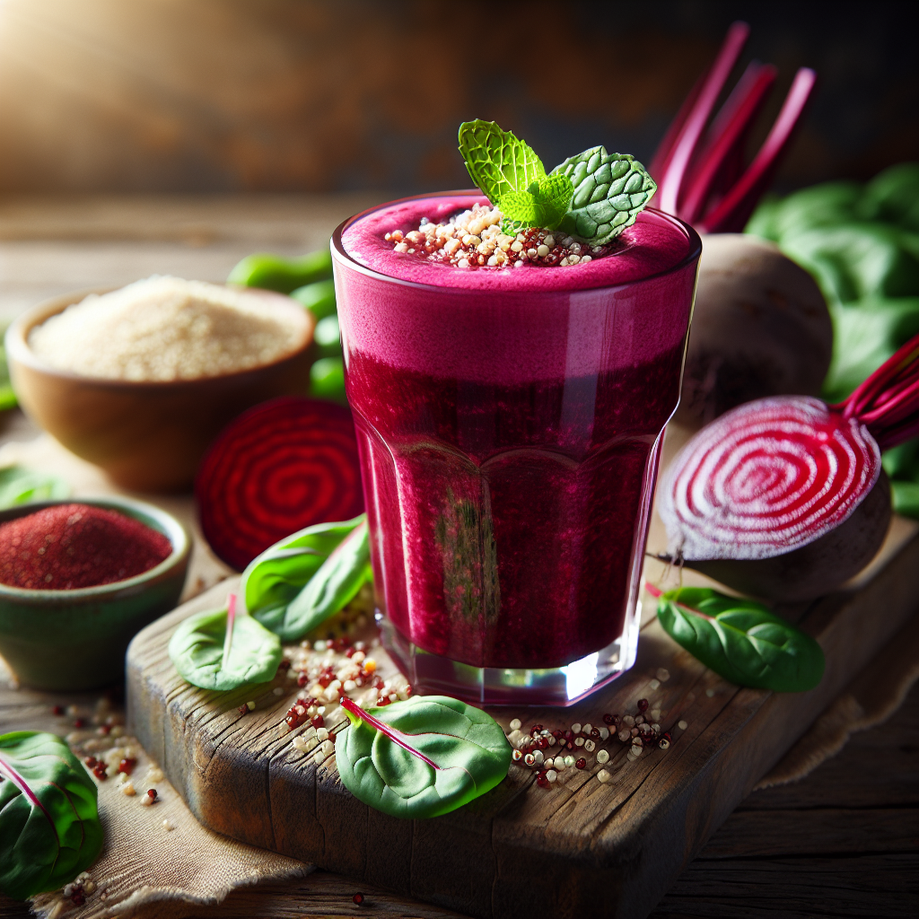 Image de Smoothie à la betterave et au quinoa