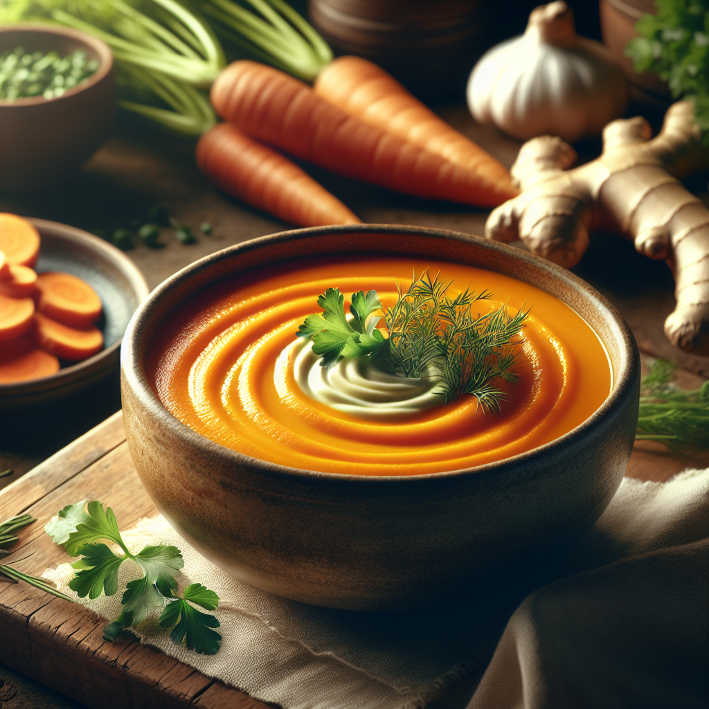 Image de  Soupe de carottes et gingembre 