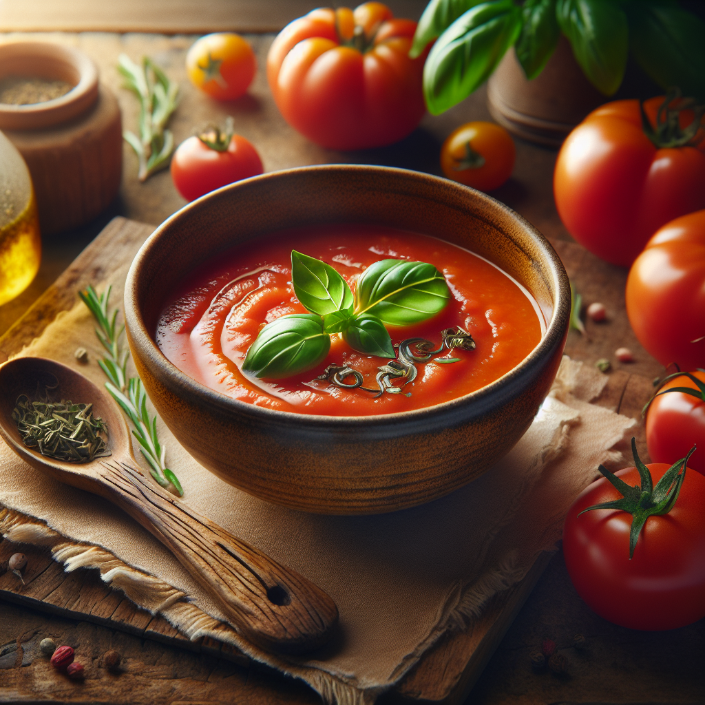 Image de Soupe de tomates pelées bio