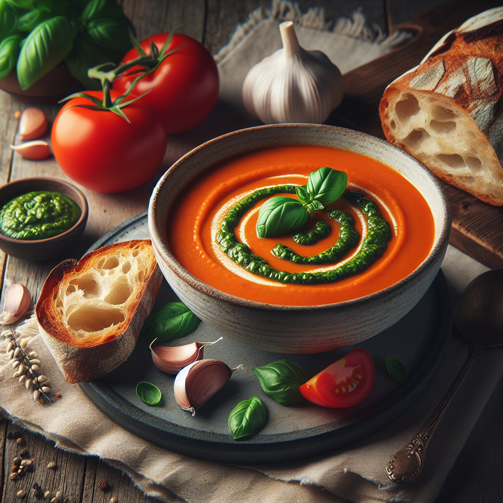 Image de Soupe de tomates pelées