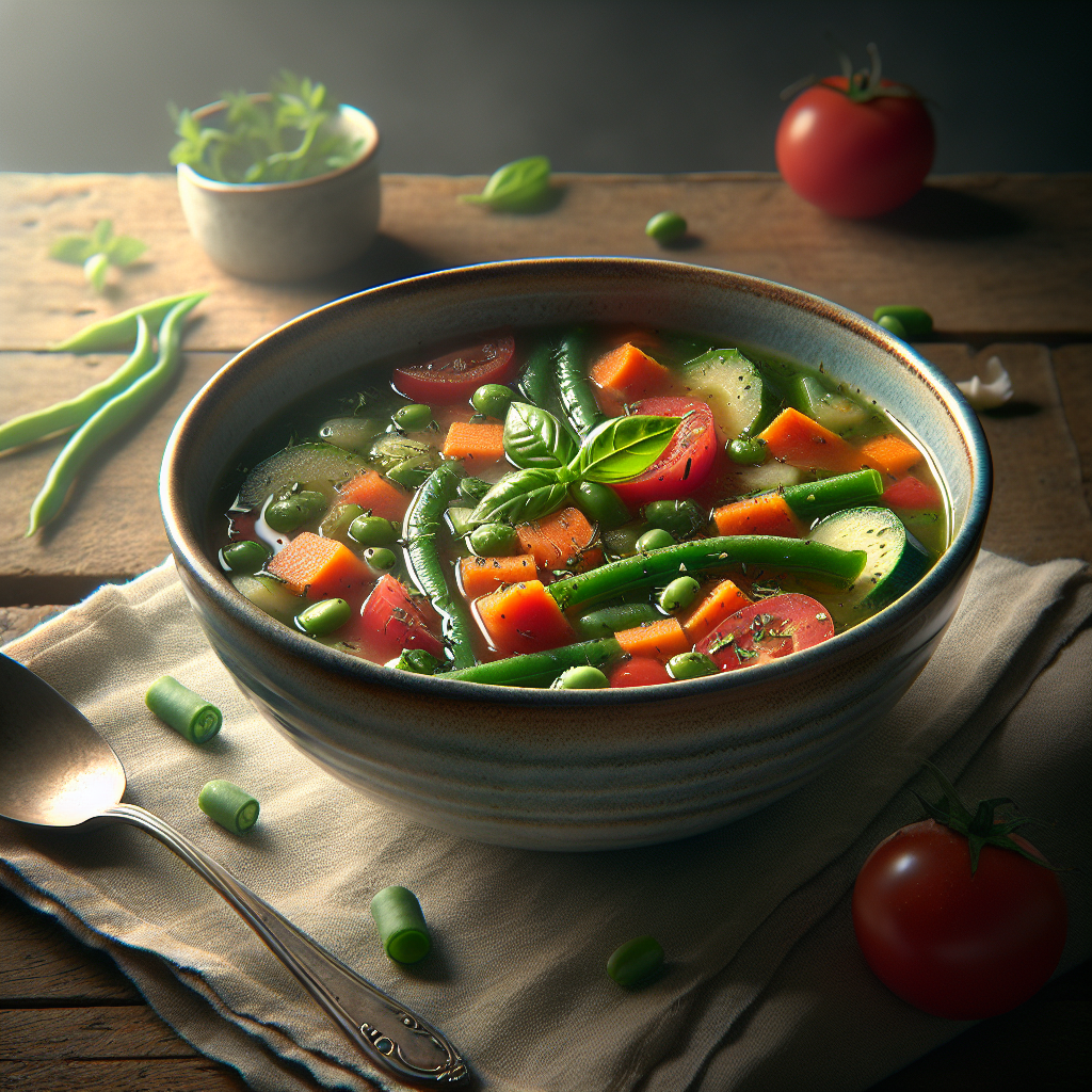 Image de Soupe minestrone rapide aux légumes