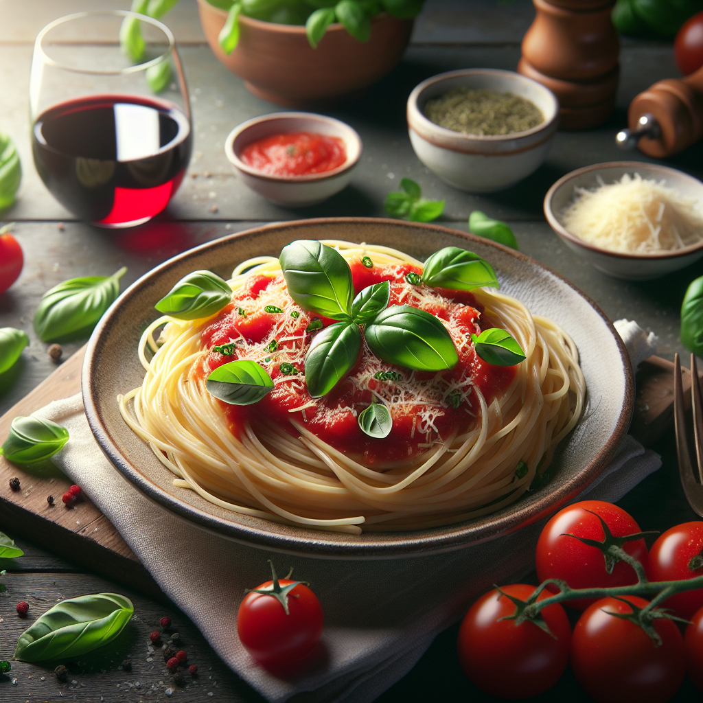 Image de Spaghetti à la sauce tomate concentrée