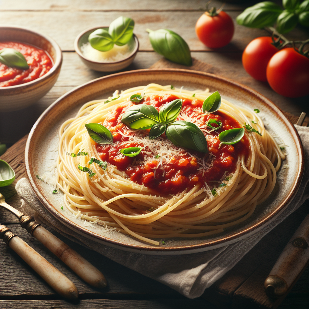 Image de Spaghetti à la sauce tomate maison